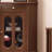 Walnut Solid + Manufactured Wood Accent Cabinet