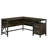 L-Shaped Metal Base Executive Desk-237446642