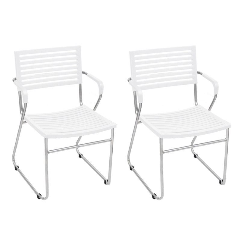 44cm H Stacking Armchair, White