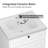 23.6" Bathroom Vanity with Integrated Sink Top, Bathroom Storage Cabinet with Flip Drawer & Doors-1737111899