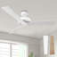 Ventilateur de plafond 52 po avec pales à double paroi, moteur à courant continu réversible 52 po-489423220