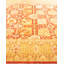 Tapis unique en laine noué à la main 8 pi x 10 pi 9 po nouvel âge Michelina - orange / rouge / beige