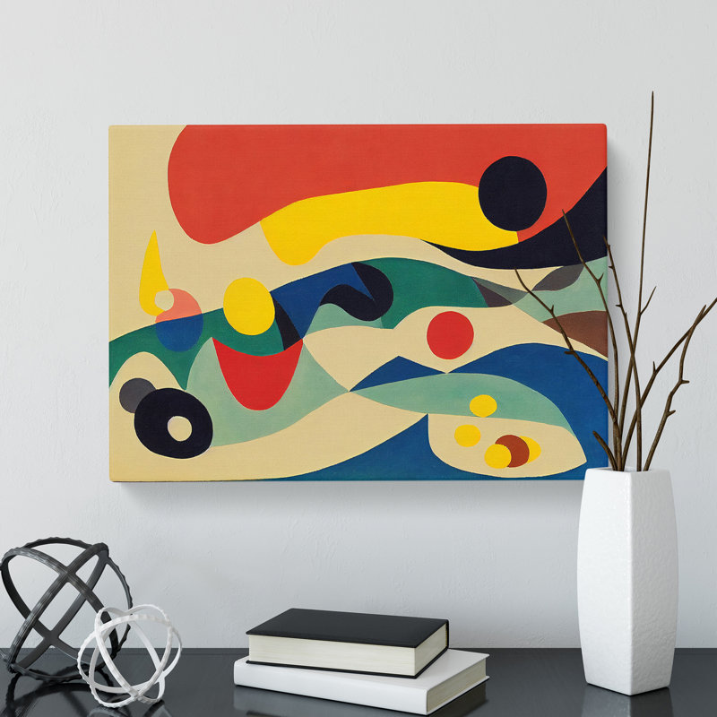 Expressive Modern Abstract Art - Wrapped Canvas, 35cm H x 50cm W x 3cm D