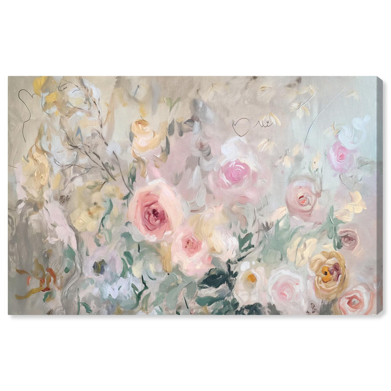 Art Remedy, art glamour sur toile, fleurs évanescentes II, H 20 po x l 30 po, Toile tendue