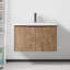Meuble-lavabo à fermeture en douceur avec lavabo