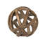 Boules décoratives en bois naturel de 25 cm de diamètre, fini bois foncé, pour la décoration intérieure.