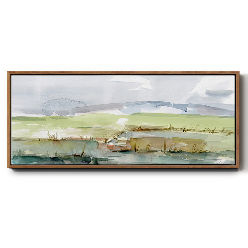 Pastel Inlet I- Framed Canvas
