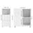 Living Room End Table with Wheels and Drawers Set-1767321799