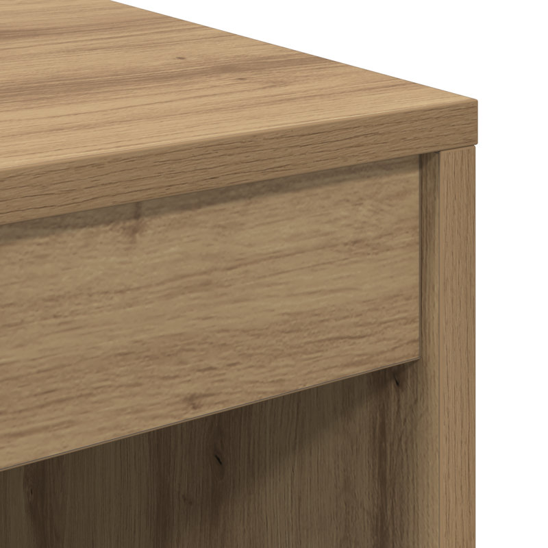 Writing Desk Particle Board 76 Cm, 76cm H x 70cm W x 50cm D, Artisan Oak