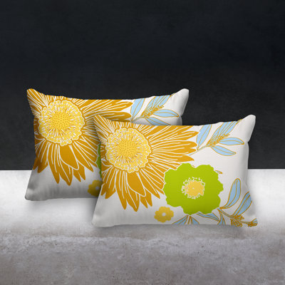 No Decorative Addition Outdoor Reversible Throw Pillow