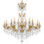 La Scala 24 Light 46in x 48in Chandelier in Antique Silver with Clear Radiance Crystals-444924995-444925001