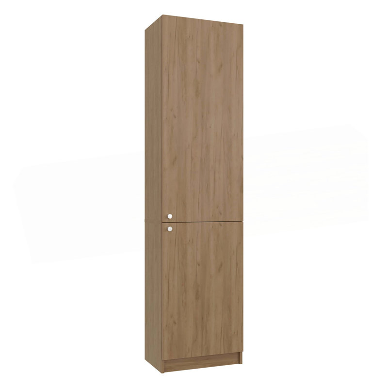 Armoire de rangement 2 portes, Chêne