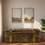 Banc ottoman moderne rembourré avec compartiment de rangement dissimulé, couvercle rabattable et bandes décoratives en métal doré-1069937283-1069937400