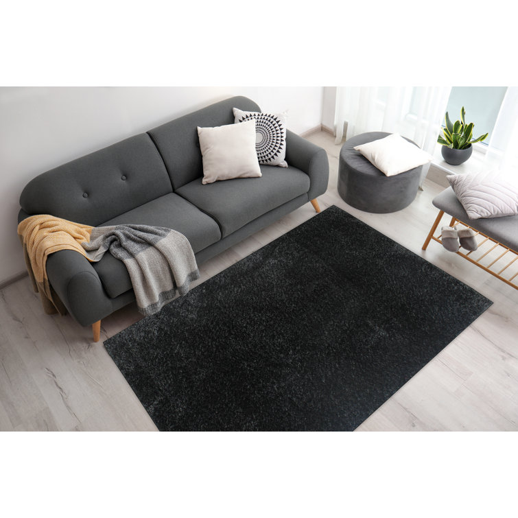 Feather Talisha Black Area Rug