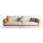 Orange Beige 100% Polyester Sofa cushion couch