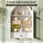 Arched Bathroom Storage Cabinet