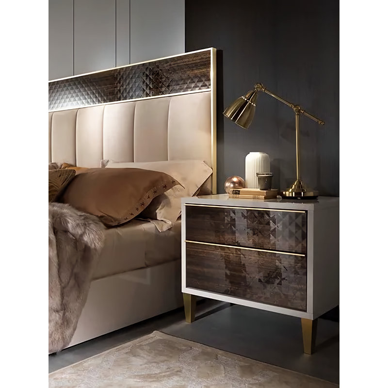 Ensemble de chambre à coucher 4 pièces pour grand lit Gemma, Grand