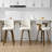 Upholstered Swivel Counter & Bar Stool With Armrest-332863167-302295352