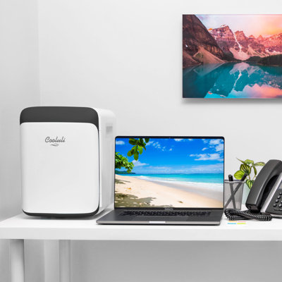 Cooluli 0.35 Cubic Feet Portable Countertop Mini Fridge