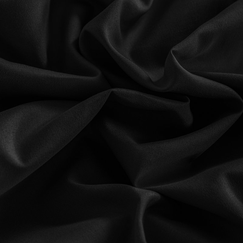 Fitted Bed Sheet Only, 1800 Brushed Microfiber Deep Pocket Fitted Sheet - NTBAY, Black, Twin Fitted Sheet