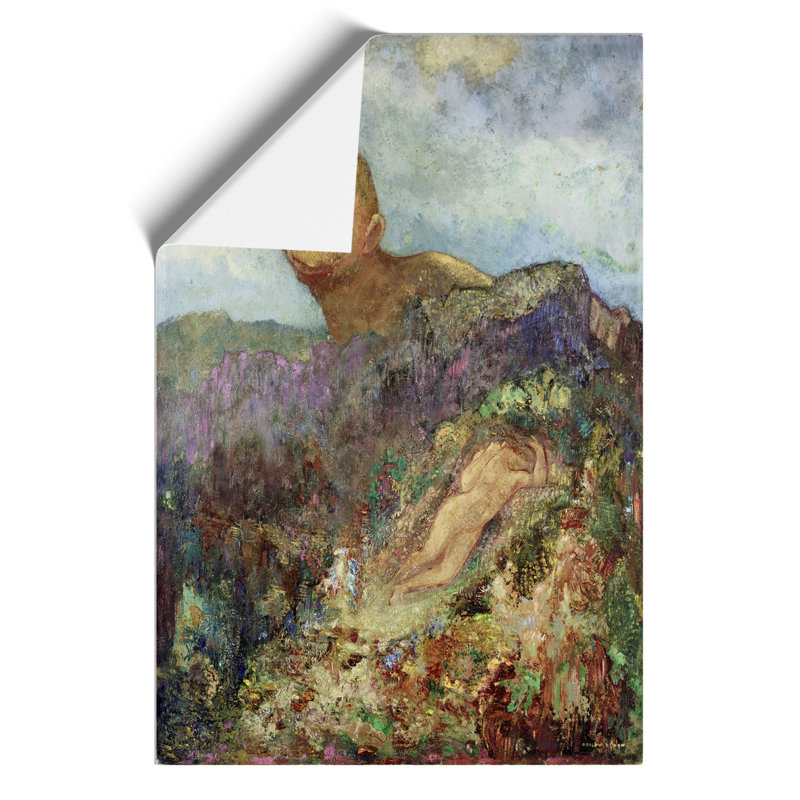 The Cyclops by Odilon Redon - No Frame Painting, 30cm H x 21cm W x 0.1cm D