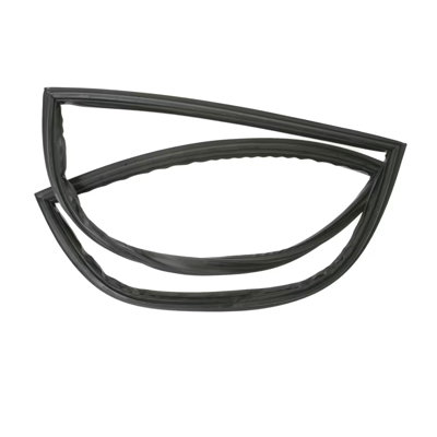 Whole Parts Refrigerator Freezer Door Seal Gasket (magnetic Strip Inside, Black) Part# Wr14x10330 - Replacement & Compatible With Some Ge Refrigerators