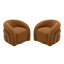 Fauteuil d'appoint pivotant de style moderne entièrement rembourré Aunna-1733021943
