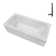 Streamline 60 in. x 30 in. Acrylic Left-Hand Drain Alcove Bathtub in Glossy White With External Drain