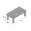 Plumville Solid Wood Four Leg Coffee Table-15849078