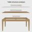 Modern simple rectangle dining table sets-103979481