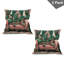 Ensemble de 2 housses de coussin Ambesonne Leopard 16 po x 16 po rose et vert jade-99019894-99019895