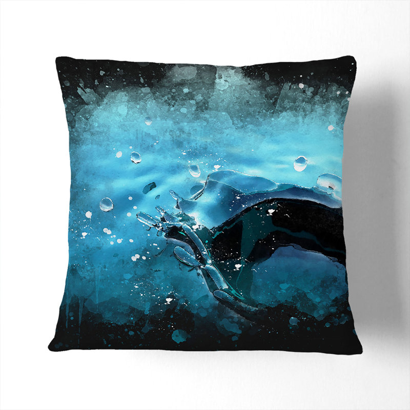 Abstract Square Cushion, 55cm H x 55cm W x 20cm D