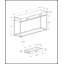 Console étroite avec tiroir de rangement, stratifié brun élégant et structure en métal noir pour le vestibule ou le canapé-2088647845