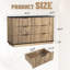 Armoire moderne en MDF à six tiroirs multifonctionnel