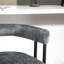 Chaise d'appoint, ensemble de 2 tabourets de bar, chaise d'appoint avec dossier, chaise rembourrée-1836201315