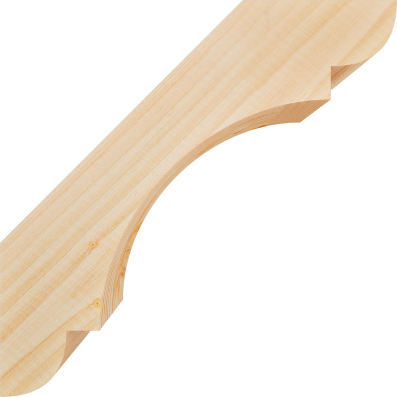 Attelle de genou olympique, Sapin de Douglas, H 12 po x l 3,5 po x P 12 po, Attelle lisse