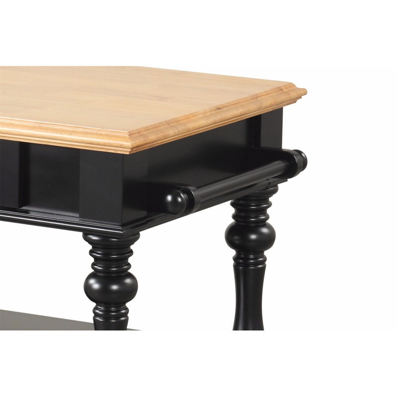 Îlot de cuisine polyvalent avec rangement intégré et accessoires pratiques pour les espaces culinaires, Noir