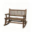 Causeuse arrière, chaise berçante en bois, banc berçant de jardin