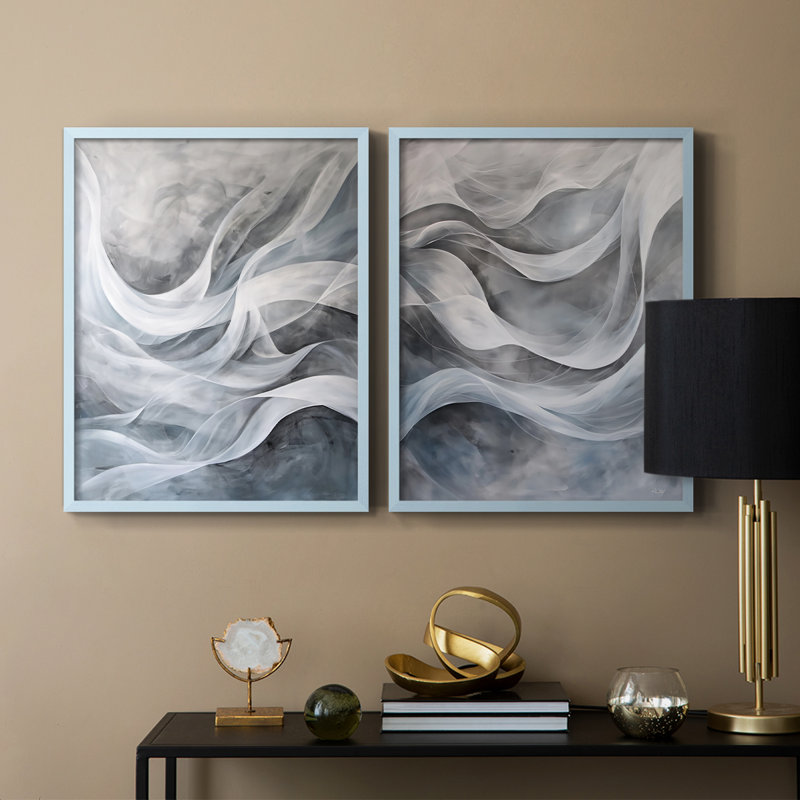 Série ABSTRACT CDLxxxi - reproduction encadrée de qualité supérieure - prête à être accrochée - aucun clou requis - aucun clou requis