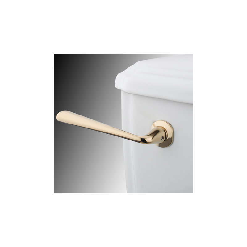 Kingston Brass Silver Sage Front Mount Toilet Tank Lever, Polished Brass