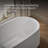 Ceric 60-In X 29-In Freestanding Bath With Center Toe-Tap Drain