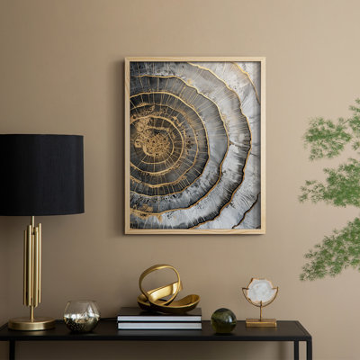 ABSTRACT Series CCLX III, reproduction encadrée - bois massif