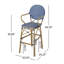 Tabouret de bar 29 po avec coussin Glenmora-1514490022