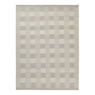 Scandinavian Wool Geometric Area Rug