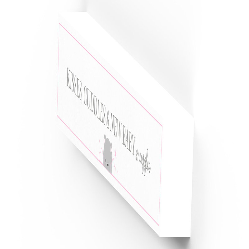 Fernanda Text & Numbers Letter Block, White/Pink