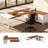 70.8" Industrial L-Shaped Desk with File Cabinet-121082362