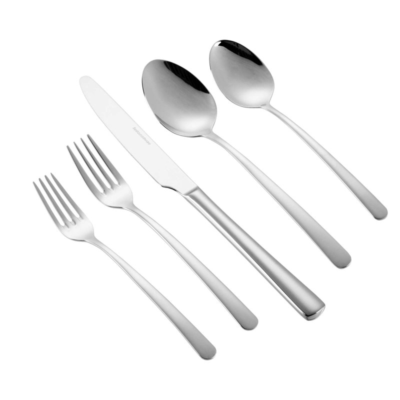 Ensemble de couverts pour restaurant, ensemble de couverts 10 pièces, ensemble de couverts pour la cuisine en acier inoxydable 18/10