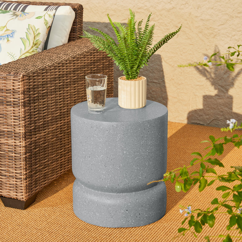 Atiana MGO Accent Stool, Gray