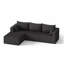 Canapé modulaire en velours côtelé de 104,25 po de largeur, aucun assemblage requis-757968385