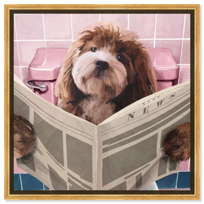 Lab Time Pupp II - peinture sur toile